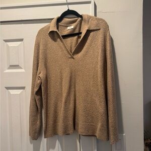 J. Crew Tan V-Neck Women's Sweater
